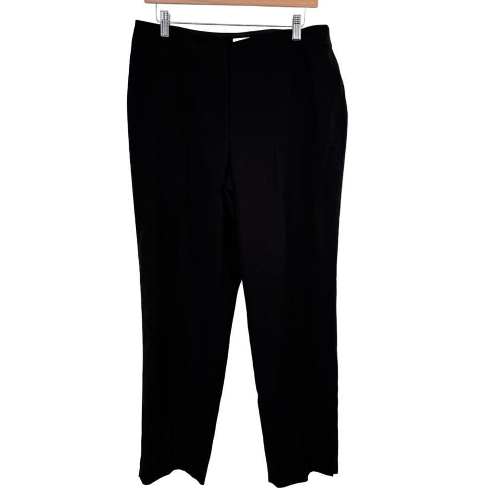 Chicos 2 Womens Black Dress Pants straight career Size 12
